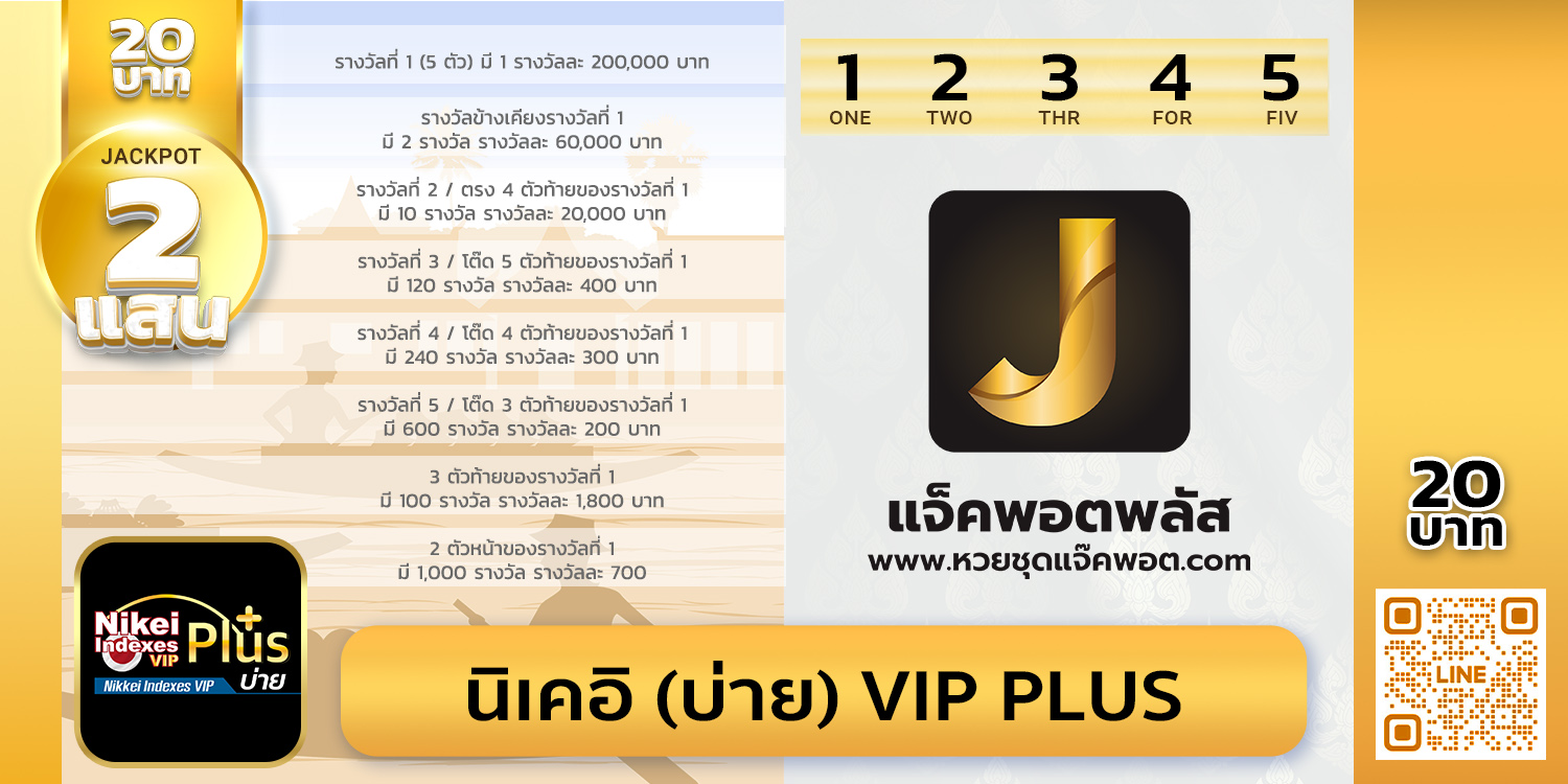 สถิติย้อนหลังนิเคอิบ่ายVIP Plus